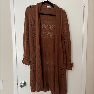Brown cardigan